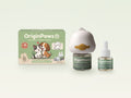OriginPaws Dog Calming Starter Kit: box, plug-in diffuser and spare refill