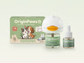 OriginPaws calming kit: one box with the plug-in diffuser and a spare refill